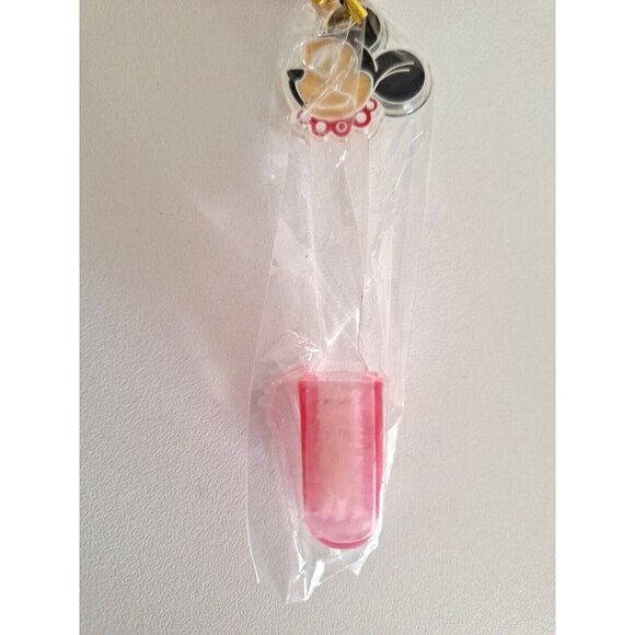 Minnie Mouse Kids Toothbrush With Red And Clear Design Travel Hook Disney Vintag - Picture 3 of 8